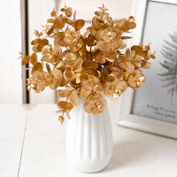 6 Piezas De Mini Eucalipto Artificial Hoja Verde Plástica Decoración Para Hogar Sala De Estar Jardín Fiesta Boda Decoración Floral Falsa - details 3