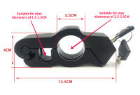 Cerradura De Manillar Para Motocicleta Antirrobo Para Seguro De Motocicletas Cerradura De Scooter Eléctrico Con Fijación De Manos Material De Aluminio - details 3