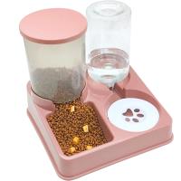 Dispensador Automático De Alimento Y Agua Para Gatos 2 En 1 Tilted Food Feeder Y Waterer De Plástico Para Todas Las Razas De Perros - details 2