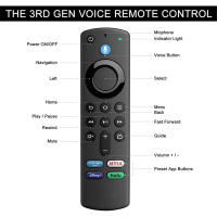Control Remoto De Voz L5B83G Para Amazon Fire TV Stick 3er/2do Gen Fire TV Cube 1er/2do Gen Fire TV Stick Lite 4K Reemplazo Compatible - details 0
