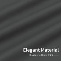 Cortinas opacas para dormitorio, 2 paneles, ojal sólido con aislamiento térmico y reducción de ruido, cortinas de ventana, 37x5, 4/37x63 pulgadas, gris - details 4
