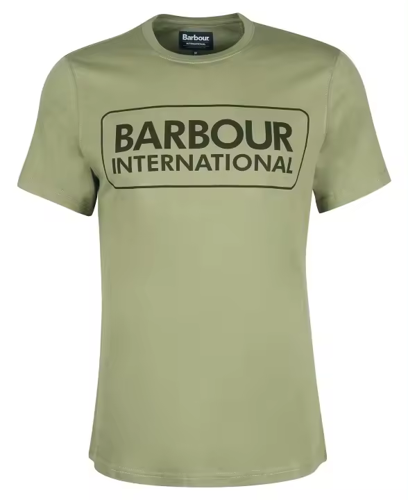 Barbour International Essential Large Logo T-Shirt Light Moss - 1