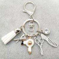Llavero De Trenzado Con Trenzado Moda Regalo Encanto Joyería Retro Mini Peinado Cepillo Secador De Pelo Llavero DIY Manual - details 6