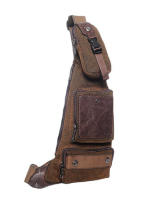 Mochila Hombro Para Hombre Bolsa De Pecho Cruzada Militar Táctica De Lona Bolsa Mensajero Estilo De Viaje Senderismo - details 5