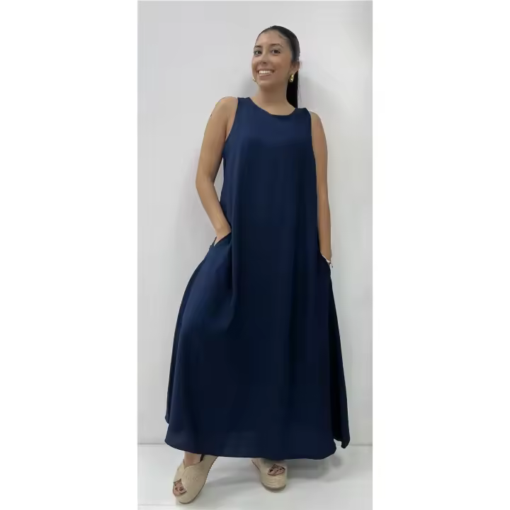 Vestido Chari Marino - 1