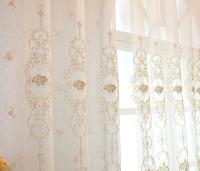 Cortinas De Tules Bordadas Nórdicas Modernas De Lujo Estilo Europeo Para Sala De Estar Cortinas Transparentes De Yarn Para Ventanas - details 3