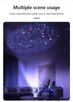 Lámpara De Noche Proyectora Astronauta LED Con Ondas De Agua Regalo Para Amigos Y Niños Válida Para San Valentín Halloween Navidad Decoración De Pared USB Incluido - details 1
