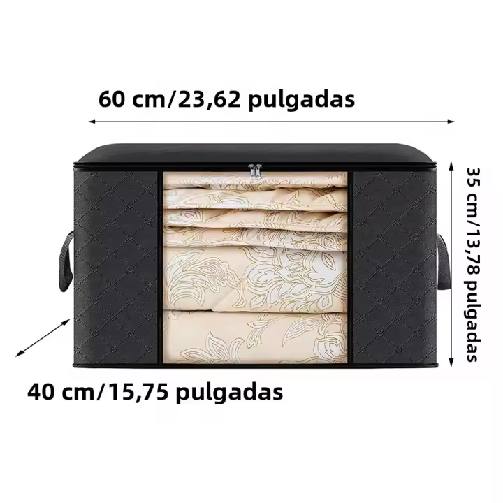 Bolsa De Almacenamiento Para Edredones Y Ropa Organizador Familiar Para Mudanzas Y Ordenar La Cama Material De Poliéster - 1