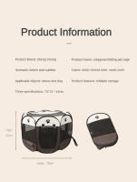 Carpa Plegable Para Mascotas Silla De Arena Durable De Tela Oxford Octagonal Móvil Para Perros Pequeños Y Gatos Jaula De Exterior - details 1