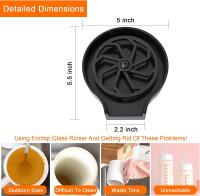 Lavadora Automática De Taza De Vidrio Para Barra Cocina Té Con Grifo De Alta Presión Herramienta De Limpieza Accesorios De Fregadero Ecológico Plástico - details 5