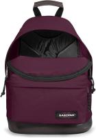 🎒 Mochila Eastpak Wyoming – Color Morado. Con base de cuero. UNISEX - details 3