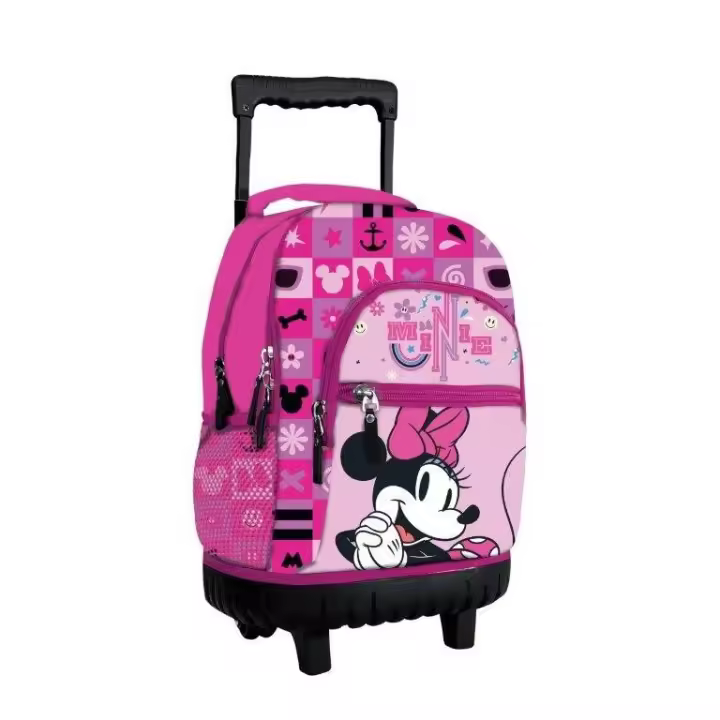 Bolsos Hf Trolley Grande Minnie - Positively Pop 44x33x22cm Oficial Escolar Niños Niñas - 1