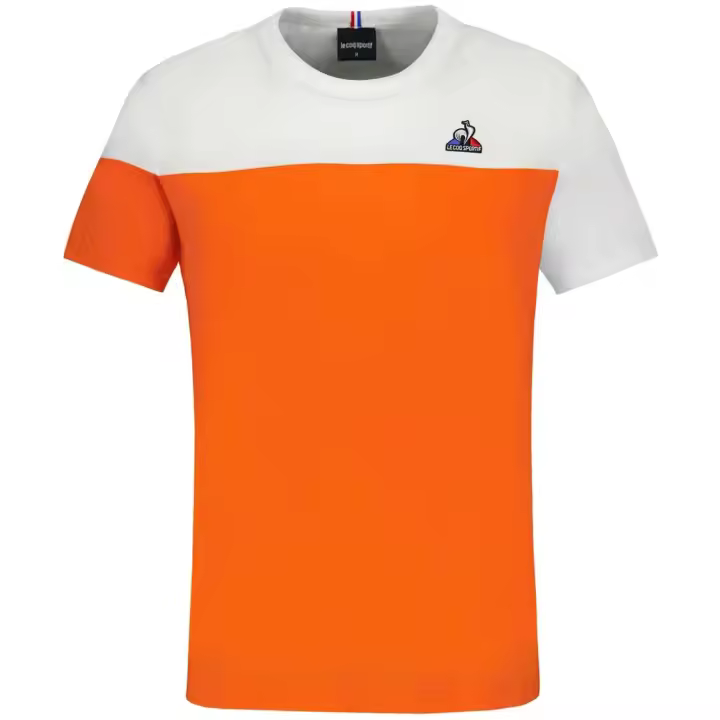 Camiseta Moda marca Le Coq Sportif modelo 2320727 para ropa hombre en color naranja - 1
