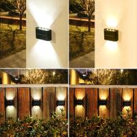 Lámpara De Pared LED Solar Impermeable Para Exterior Iluminación De Valla Para Jardín Verano Porche Camino Camping Decoración De Hogar - details 5
