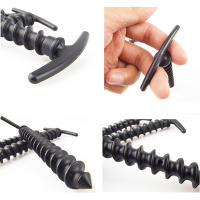 10Pcs Palos De Tenda De Plástico De Alta Resistencia 5.7 Pulgadas Gancho De Asta Para Acampar Y Exterior Tipo Espiral Palos De Sombra Para Tenda - details 14