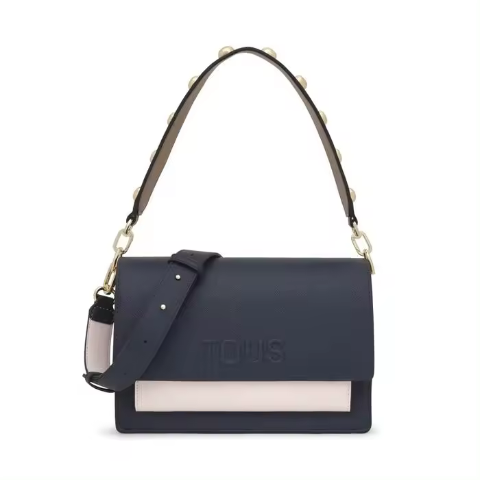 Bolso Bandolera TOUS Audree Saffiano Azul y Rosa Mediana 2002202633 TOUS - 1