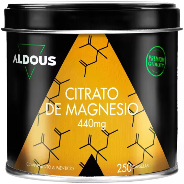 Aldous Citrato de Magnesio 440 mg 250 Cápsulas ✅ Entrega 24/72h - 1