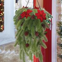 Planta Artificial De Pino Con Hojas Y Conos De 80cm 5 Ramas Colgante Para Decoración De Navidad Y Hogar Material Plástico - details 0