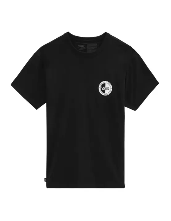 Camiseta Vans Off The Wall Negra Hombre Algodón Clásica - 1