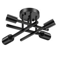 Modern Sputnik Candelabro Lámpara De Techo Semi-Enchufe Con 4/6 Bombillas LED E27 Para Dormitorio Y Sala De Estar Material De Hierro Fuente De Luz LED No Dimmable - details 19