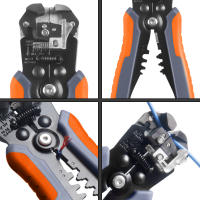 Kit De Herramientas Eléctricas WOZOBUY HSC8 6-4A/6-6A Acrimpadores Con Tijeras Y Retirador De Tubo Pliegos De Acero Al Carbono Aislados - details 10