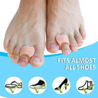 Pexmen Separadores De Dedos De Gel Suave 2/4/10Pcs Corrector De Hallux Valgus Y Dedo Encogido Para Cuidado Del Pie Herramienta Ortopédica De Silicona No Eléctrica - details 3