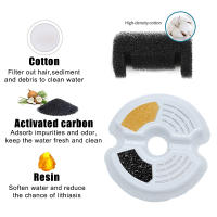 Dispensador de agua para mascotas con filtro de recirculación para agua dulce, fuente de beber automática para gatos, carga USB con iluminación LED - details 6