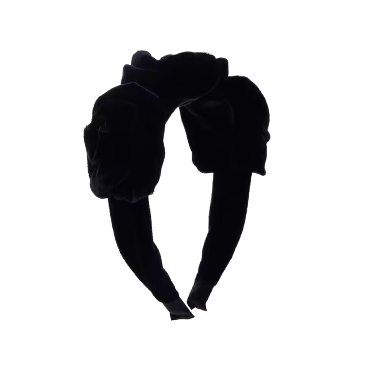 Diadema De Flores De Terciopelo Dorado Multicapa Coreana Para Mujeres Estilo Vintage Adorno De Cabello De Moda Y Elegancia - 1
