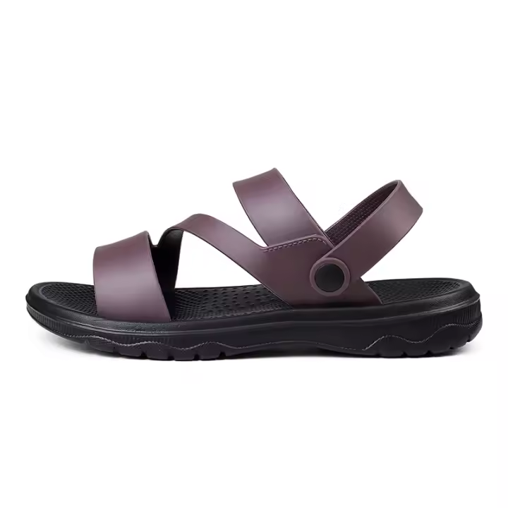 Sandalias Para Hombre Verano Antideslizantes Suela Suave Moda Playa Zapatos Ligeros Y Cómodos Para Exterior Tipo De Sandalias Clásicas Material Superior PU - 1