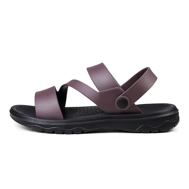 Sandalias Para Hombre Verano Antideslizantes Suela Suave Moda Playa Zapatos Ligeros Y Cómodos Para Exterior Tipo De Sandalias Clásicas Material Superior PU - 1