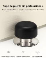 Parador De Puerta De Acero Inoxidable 304 Con Goma Soporte De Pared Y Piso No Perforado O Perforado Accesorio De Hardware Para Puerta - details 0