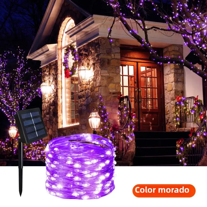 Luces Fae Solares Al Aire Libre IP65 Impermeables Con 8 Modos Luces De Hilo De Cobre Para Decoración De Jardín Y Festivales - 1