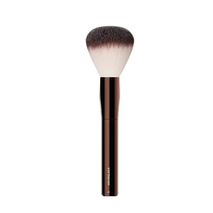 Cepillo De Maquillaje Hourglass No.1 Cabeza Redonda De Polvo Fibra Suave Y Amigable Con La Piel Diseño De Moda Cepillo Facial Individual - 1