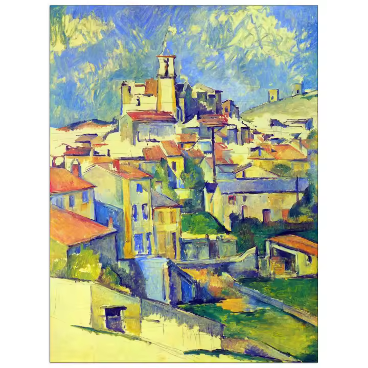 Panel decorativo del museo, listo para colgar. Cezanne Paul-Gardanne-Cm 90x120 - 1