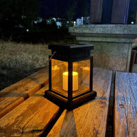 Lámpara Solar Impermeable LED Retro Parpadeante Para Decoración De Jardín Y Patio Luz De Vía Brillante Fuente De Energía Solar Para Exterior - details 8