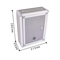 Caja De Donación Multifuncional De Aluminio Ligero Y Duradero Con Marco De Acero Inoxidable Para Hotel Negocios Y Uso Doméstico Caja De Correo Con Cerradura Para Exterior - details 5