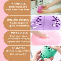 Soporte para Esponja de maquillaje, 4 Colores, Esponja para máquina cosmética, de almacenamiento de Ojos Caja, protector de silicona - details 3