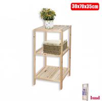 MULTIHOGAR-Estantería Organizador de Madera - Estantería Multiusos con Baldas - Estantería con Baldas en Madera y Bambú - Organizador para Entrada, Pasillo, Baño - details 2