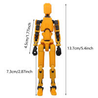 Set De 13 Figuras De Robot Completo Móvil 3D Impresión Mannequin Para Niños Y Adultos Regalos Juguete Educativo De Actividad Corporal Completa - details 12