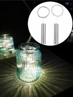 Cork LED Colorido Para Botella De Vino 3/2M Línea Plateada Luz De Estrella Para Festivales Bodas Navidad Decoración De Fiesta Luz De Decoración - details 1
