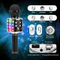 Micrófono Karaoke Almalux® Bluetooth  4 en 1 Microfono Inalámbrico Portátil para Niños - Función de Eco - Musica - details 2