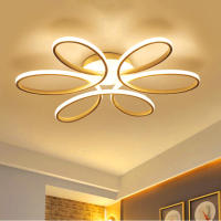 Lámpara De Techo LED Moderna Para Pasillo Sala De Estar Dormitorio Comedor Oficina Iluminación Interior Blanco Fuente De Aluminio - details 2