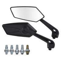 Espejos Lateral De Motocicleta Negros Universales Para Cafe Racer Accesorios De Motocicleta Espejos Retrovisores Traseros ABS Vidrio - details 13