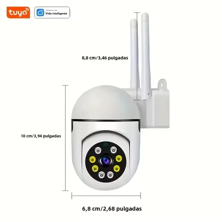 Cámara De Seguridad Inteligente WiFi 2.4G Interior Con Audio Bidireccional Y Vigilancia Por Movimiento Para El Hogar - 1