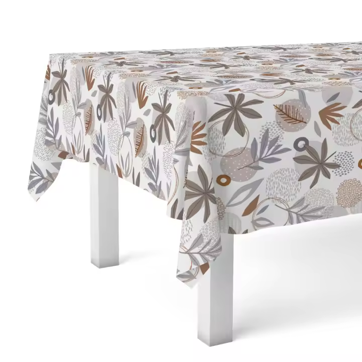 Valentia Home Mantel Hule Salia | Mantel Estampado Antimanchas | Mantel Repelente de Agua | Mantel Protección Mesa | Mantel al Corte para Comedor o Cocina | Varios tamaños | Mantel Rectangular y Redondo al Corte - 1
