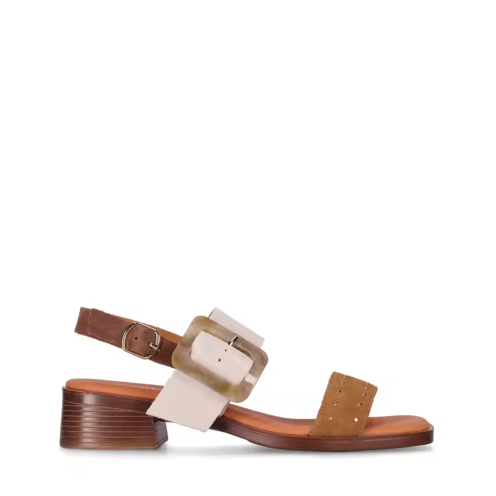 Chika10 Leather BINKA 07 Sandalia de Tacón Marron/Brown - 1