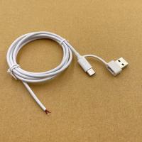 Cable De Carga Y Extensión USB Tipo C a 2 Pin 2 Cable Adaptador Conector DIY Para Reparación De Cordones 5V 2A PVC - details 5
