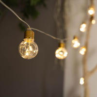 Lámparas De LED Mini Para Decoración De Jardín Y Patio Con Cadena De 4M Luz De Batería Exterior Adaptador USB Para Navidad Bodas Camping - details 5