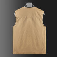 Chaleco De Algodón Grande 8XL Para Hombre Estilo Casual Vestido De Pesca Al Aire Libre Chaqueta De Cintura Alta Para Jóvenes Y Adultos - details 2