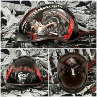 Gorro De Béisbol Retro Con Adhesivos Para Motocicletas Scooters Patinetas Y Skate Washable Liner Visera Integrada - details 4